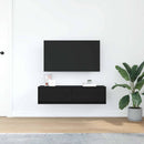 TV-skab med skuffe Sort eg 100 x 31 x 25,5 cm Konstrueret træ