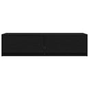 TV-skab med skuffe Sort eg 100 x 31 x 25,5 cm Konstrueret træ