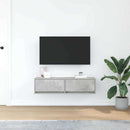 TV-skab med skuffe Betongrå 100 x 31 x 25,5 cm Konstrueret træ