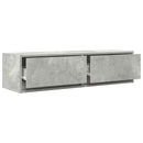 TV-skab med skuffe Betongrå 100 x 31 x 25,5 cm Konstrueret træ