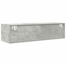 TV-skab med skuffe Betongrå 100 x 31 x 25,5 cm Konstrueret træ