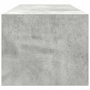 TV-skab med skuffe Betongrå 100 x 31 x 25,5 cm Konstrueret træ