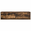 TV-skab med skuffe Røget eg 100 x 31 x 25,5 cm Konstrueret træ