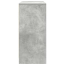 skænk med skuffe 80x34x76 cm konstrueret træ betongrå