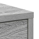 skænk med skuffe 80x34x76 cm konstrueret træ grå sonoma-eg