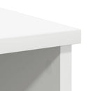 skænk med skuffe 101x35x76 cm konstrueret træ hvid