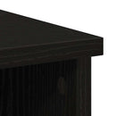 skænk med skuffe 101x35x76 cm konstrueret træ sort egetræ