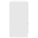 skænk med skuffe 71x35x65 cm konstrueret træ hvid