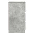 skænk med skuffe 71x35x65 cm konstrueret træ betongrå