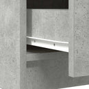 skænk med skuffer 71x35x84 cm konstrueret træ betongrå