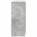 skænk med skuffer 71x35x84 cm konstrueret træ betongrå