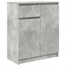 skænk med skuffe 71x35x84 cm konstrueret træ betongrå