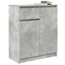 skænk med skuffe 71x35x84 cm konstrueret træ betongrå