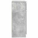 skænk med skuffe 71x35x84 cm konstrueret træ betongrå
