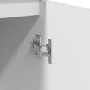 skænk med skuffe 71x35x65 cm konstrueret træ hvid