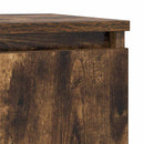 skænk 29,5x34x76 cm konstrueret træ røget egetræsfarve