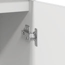 skænk 57x34x76 cm konstrueret træ hvid