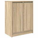 skænk 57x34x76 cm konstrueret træ røget egetræsfarve