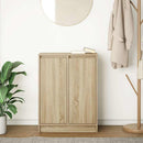 skænk 57x34x76 cm konstrueret træ røget egetræsfarve