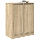 skænk 57x34x76 cm konstrueret træ røget egetræsfarve