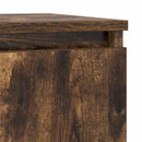 skænk 57x34x76 cm konstrueret træ røget egetræsfarve