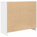 skænk 85x34x76 cm konstrueret træ hvid