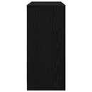 skænk 85x34x76 cm konstrueret træ sort egetræsfarve
