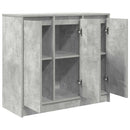 skænk 85x34x76 cm konstrueret træ betongrå