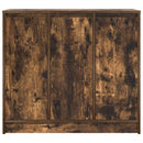 skænk 85x34x76 cm konstrueret træ røget egetræsfarve