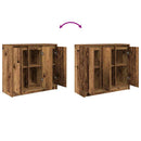 skænk 85x34x76 cm konstrueret træ antikt træ