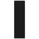 skab med skuffe 55,5x34x119,5 cm konstrueret træ sort-eg