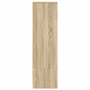 skab med skuffe 55,5x34x119,5 cm konstrueret træ sonoma-eg