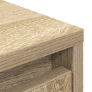 skab med skuffe 55,5x34x119,5 cm konstrueret træ sonoma-eg