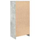 skab med skuffe 55,5x34x119,5 cm konstrueret træ betongrå