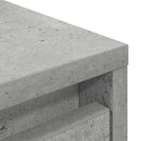 skab med skuffe 55,5x34x119,5 cm konstrueret træ betongrå