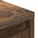 skab med skuffe 55,5x34x119,5 cm konstrueret træ røget-eg