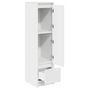 højskab 29,5x34x119,5 cm konstrueret træ hvid