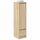 højskab 29,5x34x119,5 cm konstrueret træ sonoma-eg