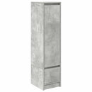 højskab 29,5x34x119,5 cm konstrueret træ betongrå