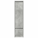 højskab 29,5x34x119,5 cm konstrueret træ betongrå