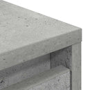 højskab 29,5x34x119,5 cm konstrueret træ betongrå