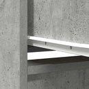 højskab 29,5x34x119,5 cm konstrueret træ betongrå