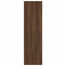 højskab 29,5x34x119,5 cm konstrueret træ brun egetræsfarve