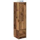 højskab 29,5x34x119,5 cm konstrueret træ antikt træ