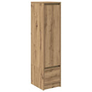 højskab 29,5x34x119,5 cm konstrueret træ kunsteg