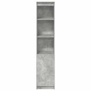 højskab 37,5x35x180 cm konstrueret træ betongrå