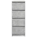 skænk 37,5x35x99 cm konstrueret træ betongrå