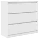 skab 80x35x76 cm konstrueret træ hvid