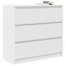 skab 80x35x76 cm konstrueret træ hvid