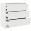 skab 80x35x76 cm konstrueret træ hvid